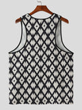Mens Textured Diamond V-Neck Tank SKUK66406