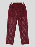 Mens Fringe Jacquard See Through Pants SKUK44099