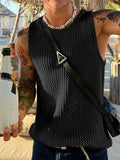 Mens Mesh See Through Crew Neck Vest SKUK49604