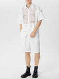 Mens Lace Patchwork See Through Two Pieces Outfits SKUK58202