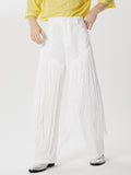 Mens Solid Irregular Fringe Patchwork Pants SKUK58908