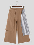 Mens Print Irregular Patchwork Casual Pants SKUK61382