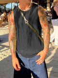 Mens Mesh See Through Crew Neck Vest SKUK49604