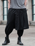 Mens Gothic Punk Hippie Loose Wide Leg Pants SKUF15799